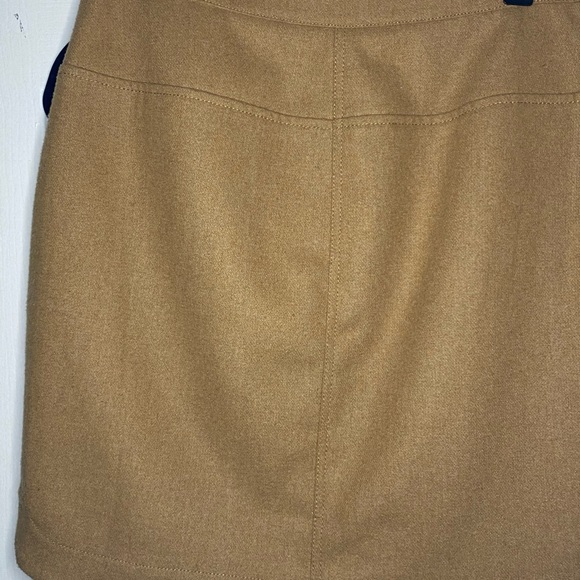 Vineyard vines wool mix skirt brown zipper pocket - Picture 10 of 12
